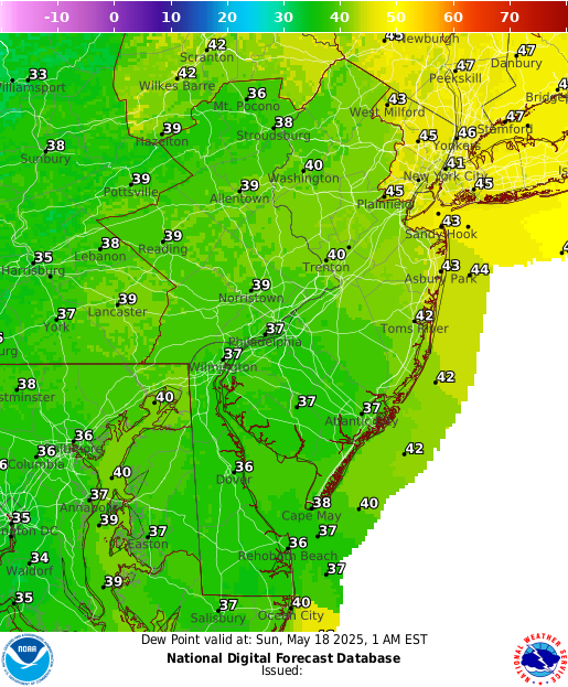 National Digital Forecast Database Image