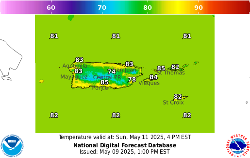 National Digital Forecast Database Image