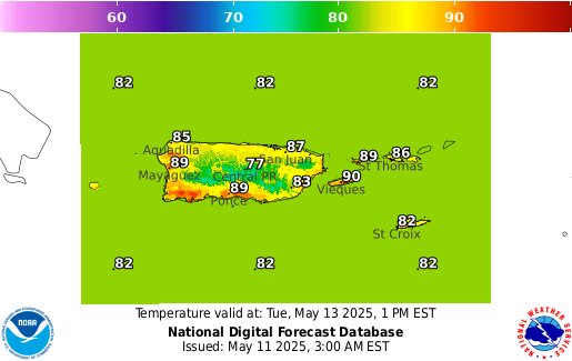 National Digital Forecast Database Image