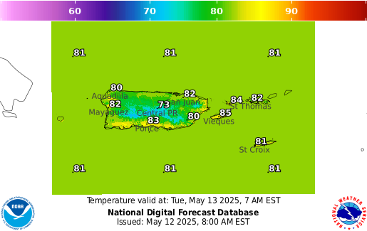 National Digital Forecast Database Image