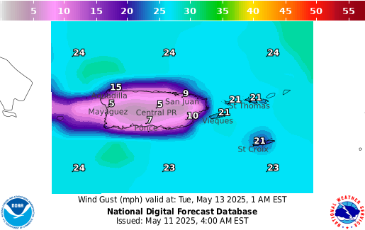National Digital Forecast Database Image