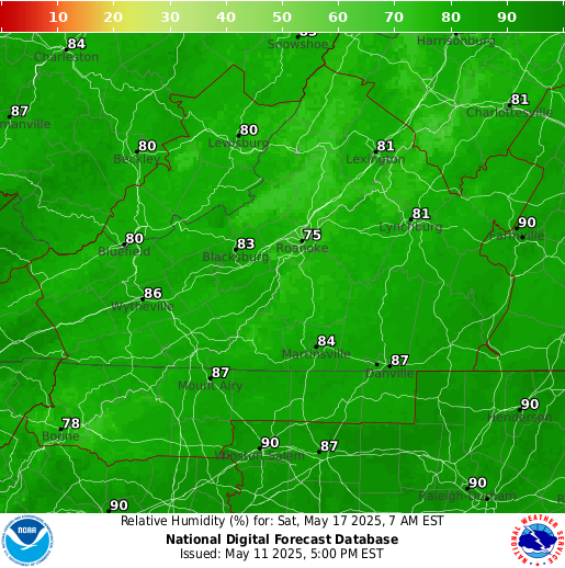 National Digital Forecast Database Image