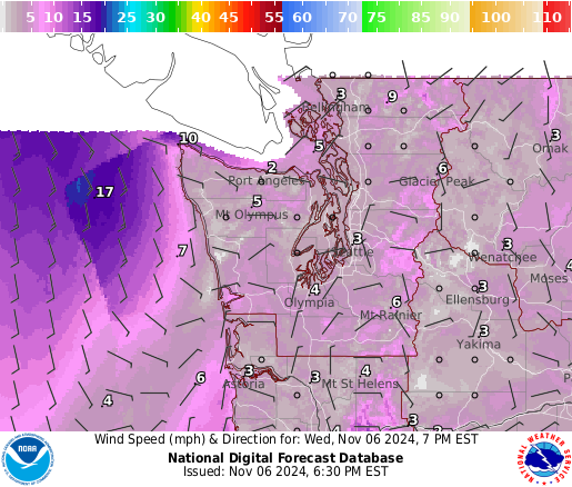 NOAA Graphical Forecast For Seattle, WA