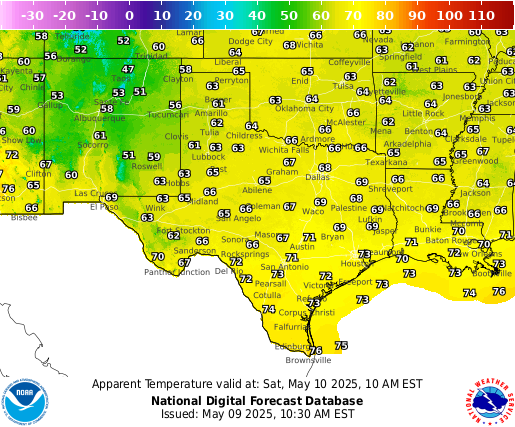 National Digital Forecast Database Image