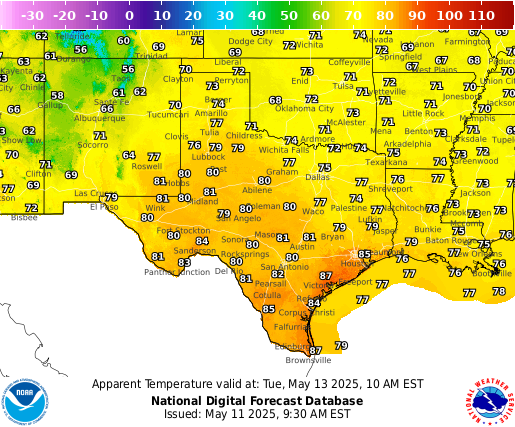 National Digital Forecast Database Image