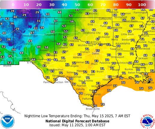 National Digital Forecast Database Image