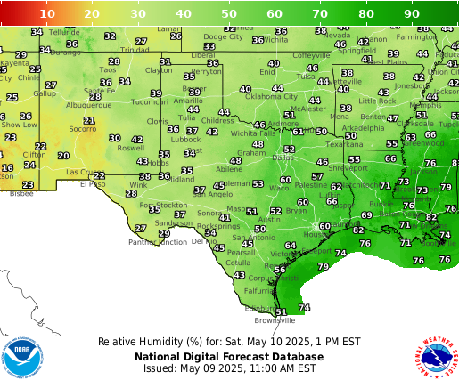 National Digital Forecast Database Image