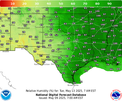 National Digital Forecast Database Image