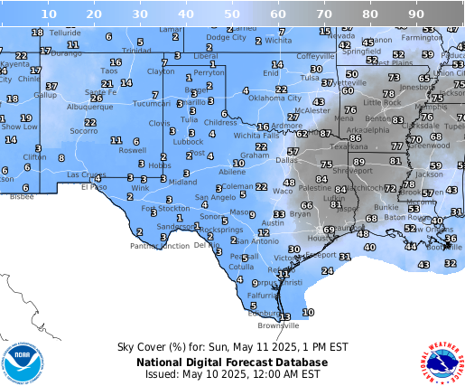 National Digital Forecast Database Image