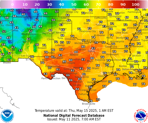 National Digital Forecast Database Image
