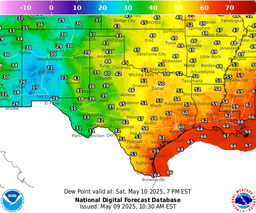 National Digital Forecast Database Image