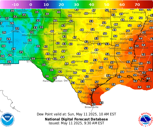 National Digital Forecast Database Image