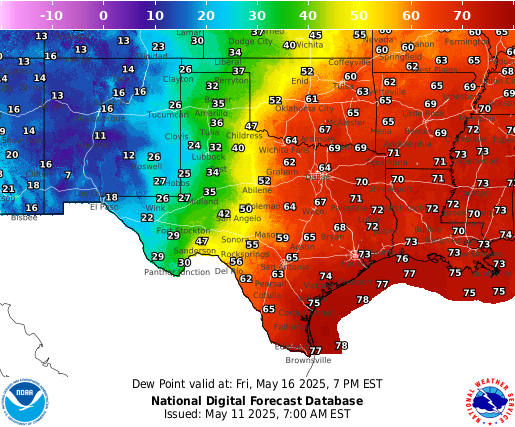 National Digital Forecast Database Image