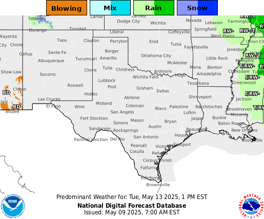 National Digital Forecast Database Image