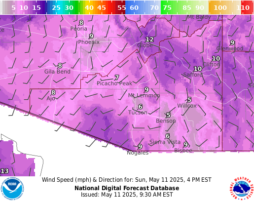 National Digital Forecast Database Image