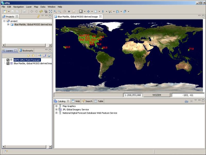 uDig map with data labels